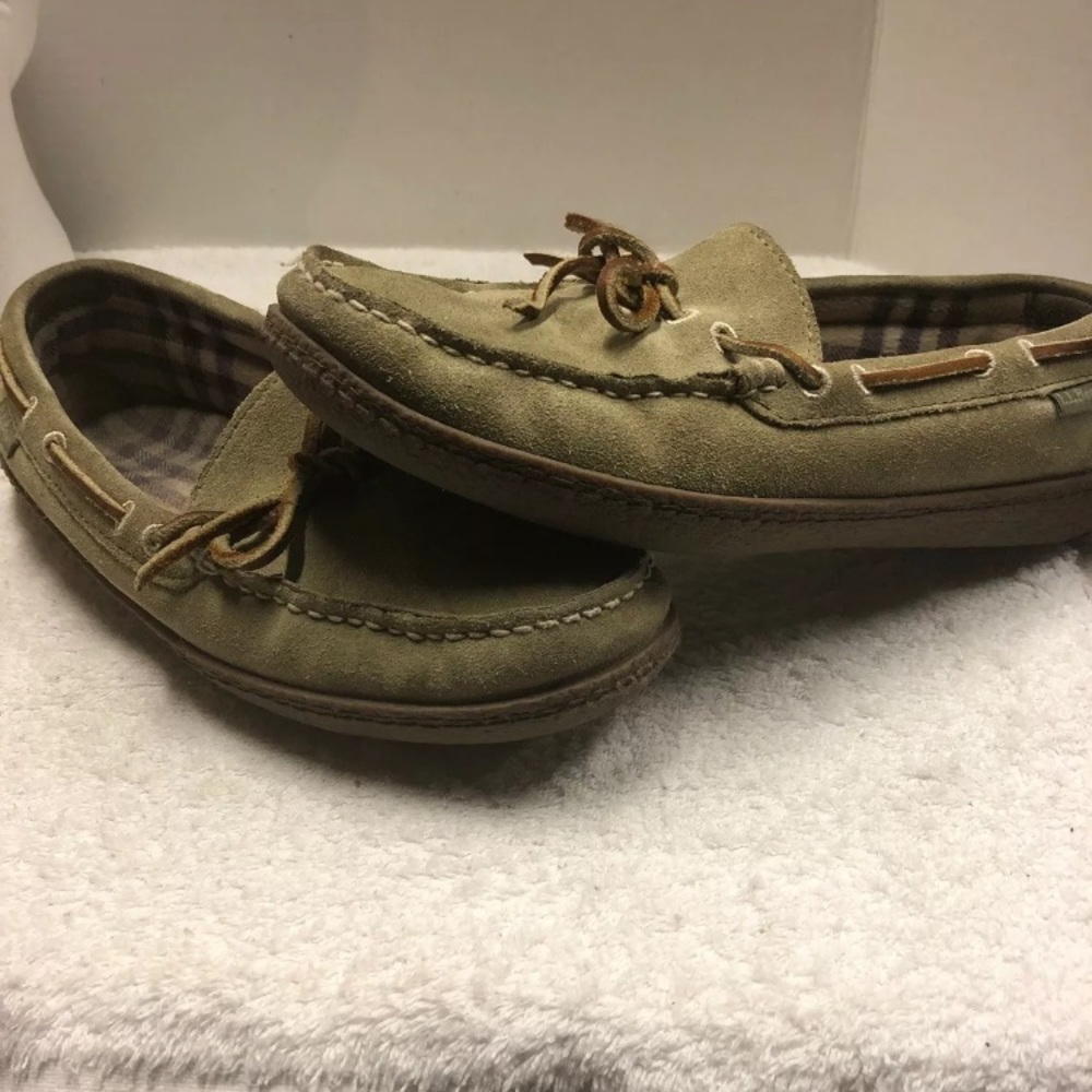 LL Bean Women's Handsewn Suede Slippers
